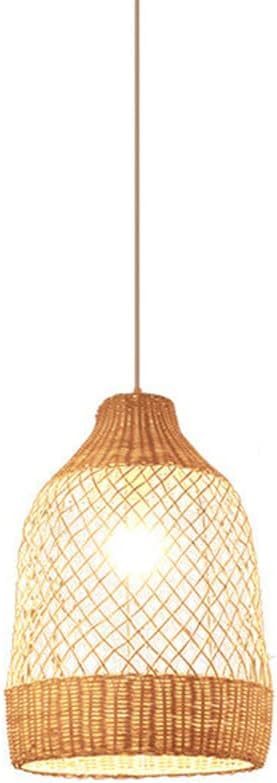 Suspension en rotin naturel 35x50cm, lustre créatif pour B&B chaleureux