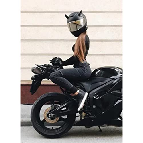 BORDSTRACT Helm-Teufelshorn, Motorradhelm-Ohren Mit Saugnapf, Einzigartiges Helmdekorationszubehör Für Fahrrad, Ski, Snowboard, Motorrad, Fahrrad, Ornament – Bild 3