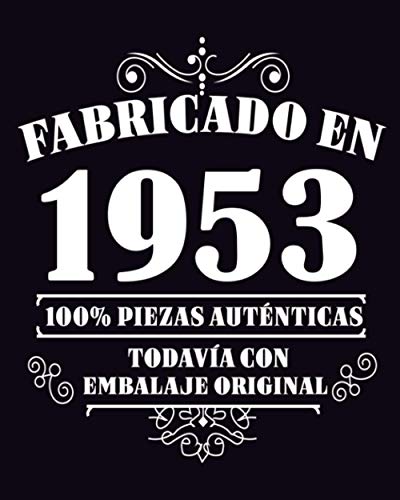 Fabricado en 1953 Todavia Con Embalaje Original: 68 años de regalo de cumpleaños personalizado | Diario en blanco para escribir regalo perfecto para cumpleaños / 120 páginas / 8x10 pulgadas