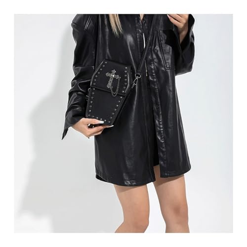 Goth Purse Coffin Halloween Purses Clutch Shoulder Bag Small Crossbody Bag Spooky Horror Cute Wallet3