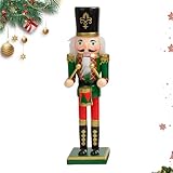 クリスマス ナットクラッカー デコレーション,木製 ナットクラッカー 兵士 人形 | 屋内 屋外 玄関 家庭 パーティー ホーム 暖炉 ホリデー 祝祭 ガーデン 用 フィギュア 装飾品 - クリスマス 飾り