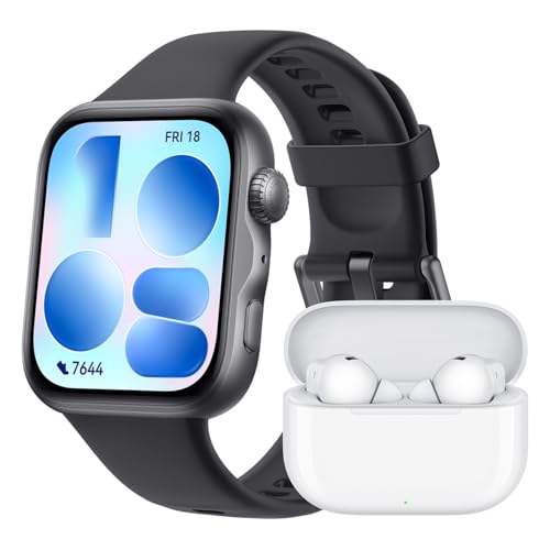 HUAWEI Reloj inteligente WATCH FIT 5, pantalla de 1.82 pulgadas, rastreador de fitness de diseño elegante, pago NFC, GPS, detección de caídas, hasta 10 días de duración de la batería, monitor cardíaco HUAWEI Reloj inteligente WATCH FIT 5, pantalla de 1.82 pulgadas, rastreador de fitness de diseño elegante, pago NFC, GPS, detección de caídas, hasta 10 días de duración de la batería, monitor cardíaco