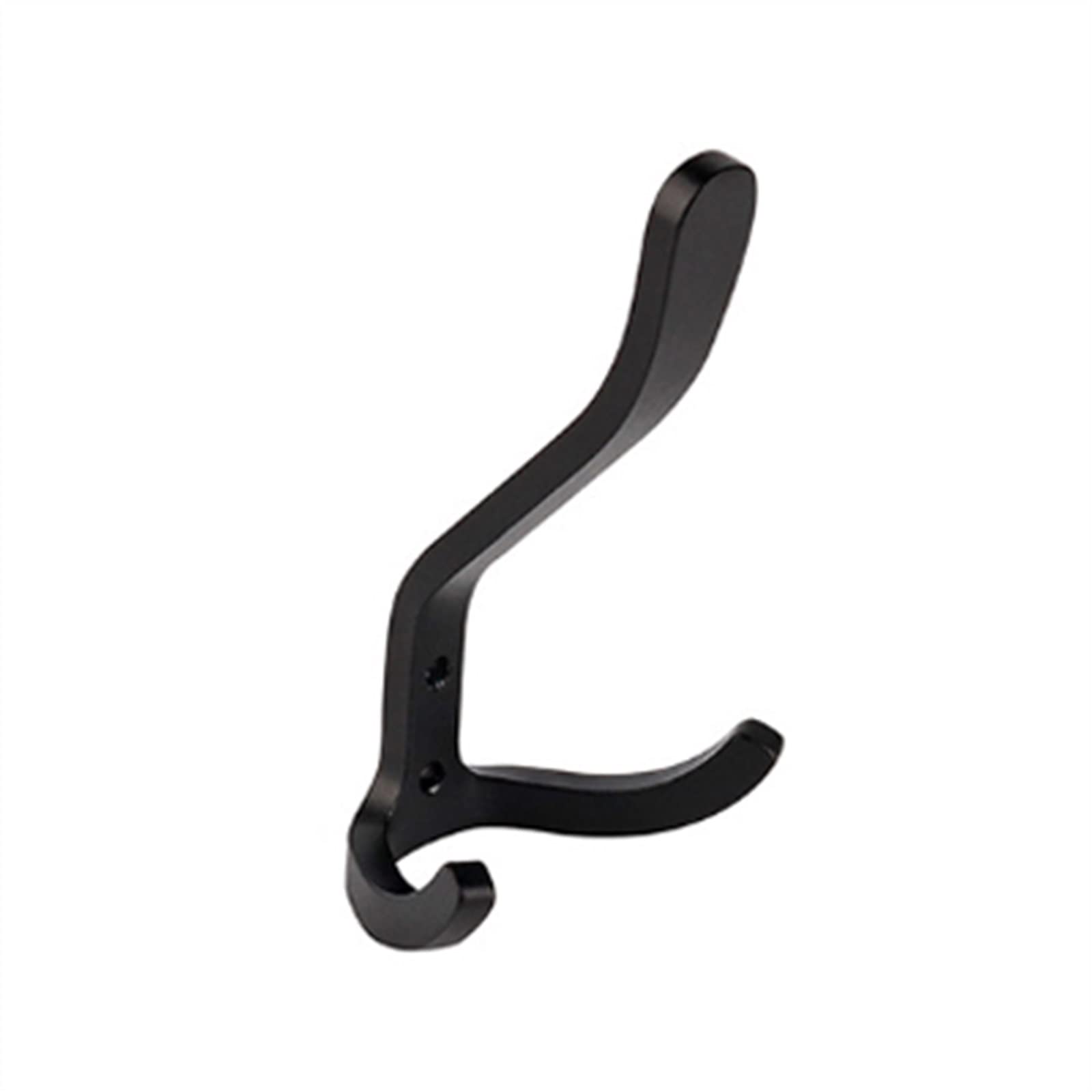 Patère murale en aluminium noir au design minimaliste pour intérieur