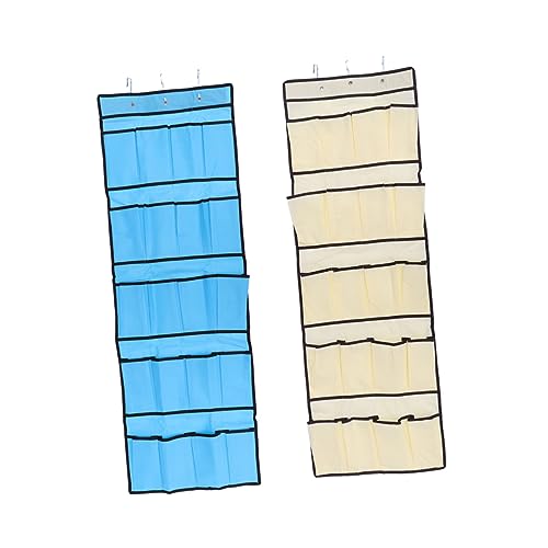 HOOTNEE Hanging Shoe Storage Bag with 20 Pockets Door Organizer Space-saver for Shoes Pantry Kitchen Bathroom