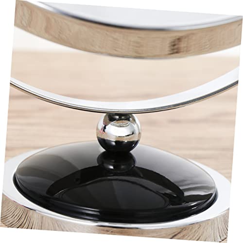 Baluue espejo maquillaje giratorio negro 360° miniatura 7