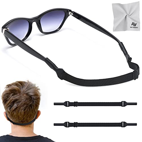 Nettempt Glasses Straps, Adjustable Eyewear Retainer (2 Pcs 13Inch) - No Tail Sunglasses Strap For Men's Glasses Straps, Kids' Glasses Straps, Women's Glasses Straps #TOP3