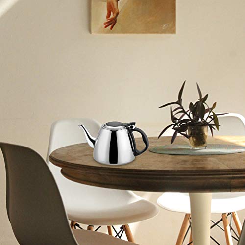 DOITOOL Chaleira de Chá de Assobio Chaleira de Assobio Do Aço Inoxidável Bules de Água Quente Rápido