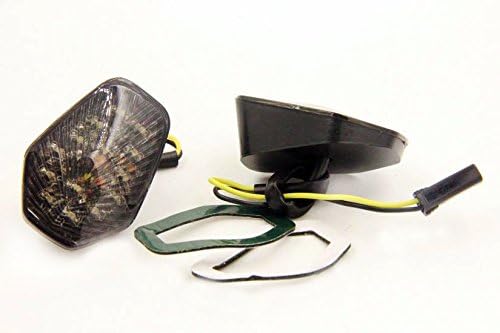 Miniatura 3 de HTTMT MT224-009-SK - Luces intermitentes LED ahumadas compatibles con Suzuki Gsxr 600 750 1000 2001-2004