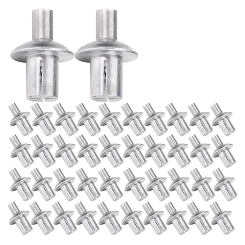 Rivets à enfoncer alu argent 5x7mm | Rivet à marteau assemblage tôle 30pcs