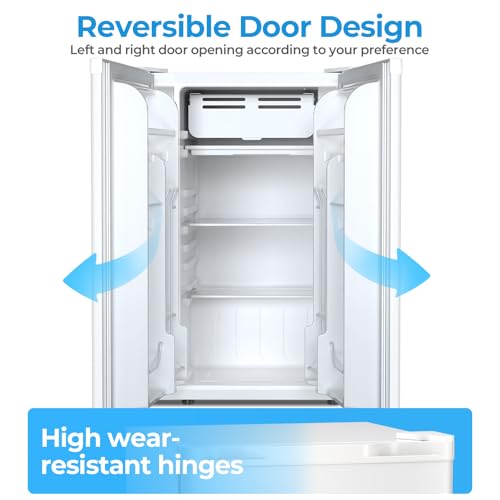 Antarctic Star 3.2 Cu.Ft. Mini Fridge with Freezer, Small Refrigerators with Adjustable Thermostat, Low Noise, Energy Saving, Compact Refrigerators for College Dorm, Office, Bedroom, Apartment, White on Fridge.com