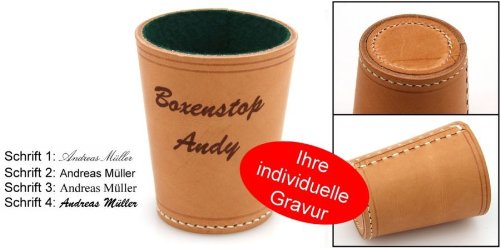 Preisvergleich Produktbild Ludomax Würfelbecher Exclusiv, Premium Made in Germany mit Gravur, Geschenk Idee