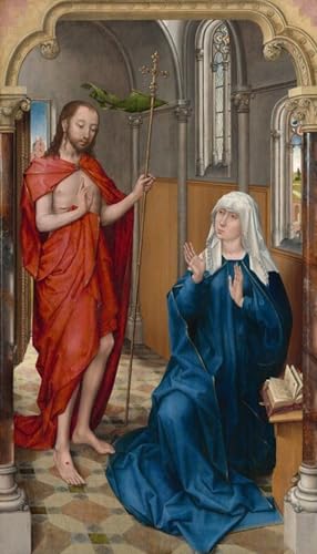 Peinture Christ apparaissant à la Vierge toile 60x90cm pour habiller un mur vide