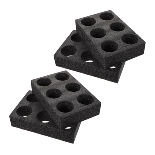HOLIDYOYO Cup Carrier Trays 4 Pack Beverage Holder 6 Holes Insulated Cup Stand for Business Takeout