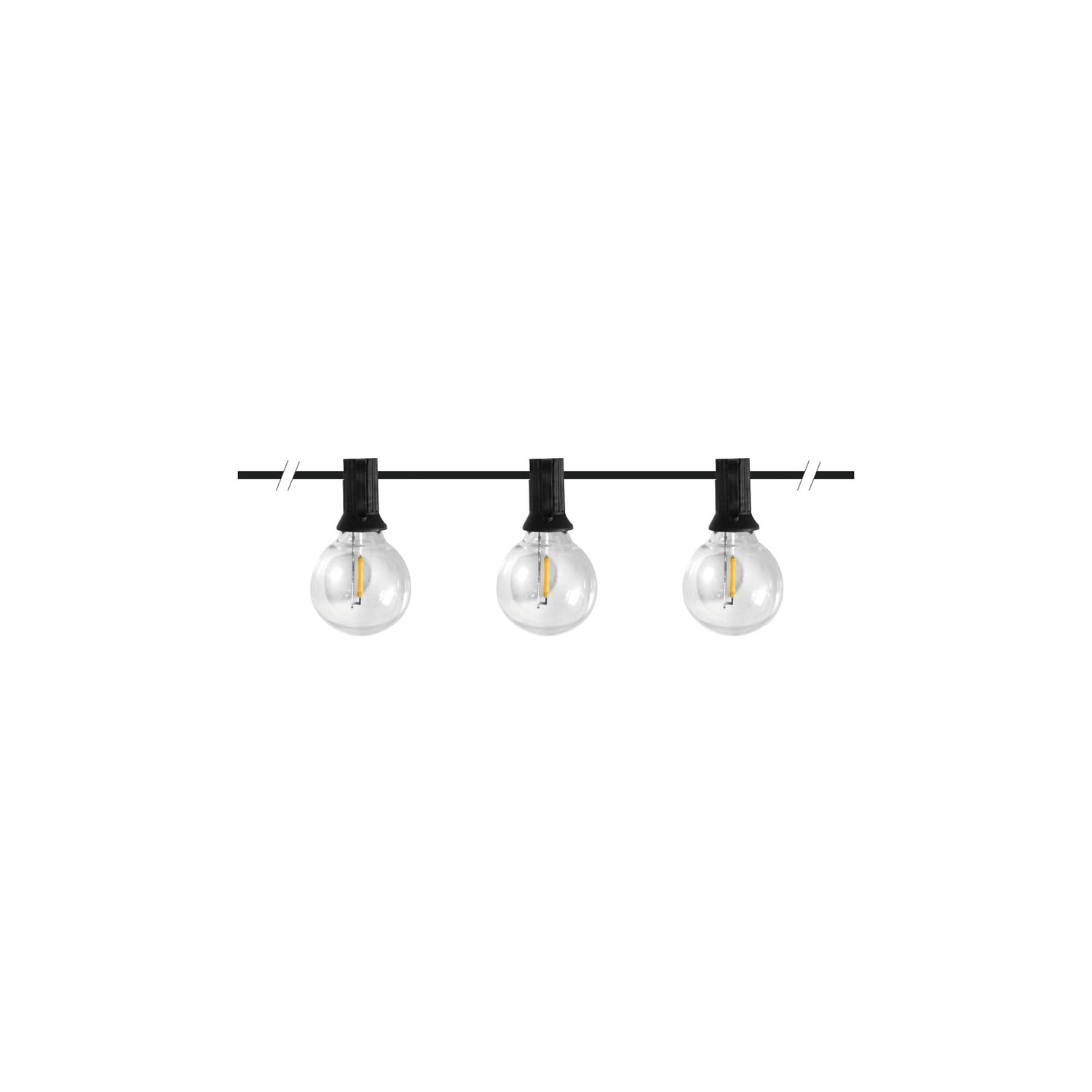 Guirlande LED 20 ampoules pour illuminer vos soirées de salon 24V