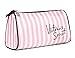 VICTORIA S SECRET Makeup Bag Pink & White Stripes