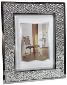 Cadre photo en métal cadeau idéal mariage anniversaire table or argent 8 pouces