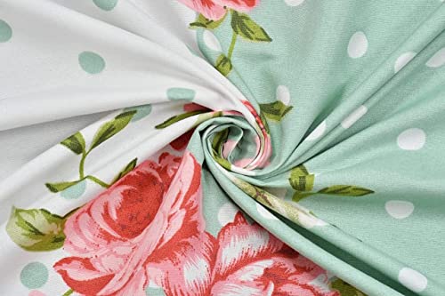 Image of IVAZA King Size Twill Cotton Double Bedsheet || 300 TC Premium Collection Design Print Bedsheet with 2 Pillow Covers Light Sky