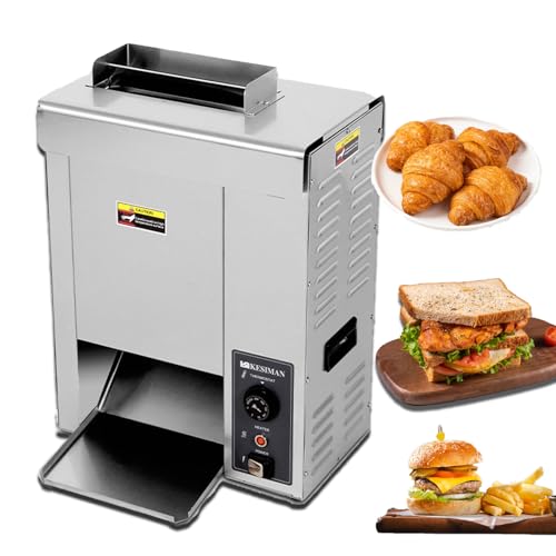ORIDLECTAL Máquina Hacer Hamburguesas y Tostadora Potencia 2000W,Prensa Hamburguesas, Plancha Acero Inoxidable 304, Temperatura Ajustable para Panes