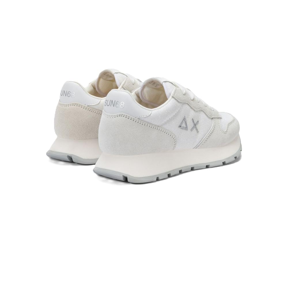Sun68 Wmns Z35203 Ally Glitter Textile 01 Bianco Glitter Argento bianco glitter argento/36