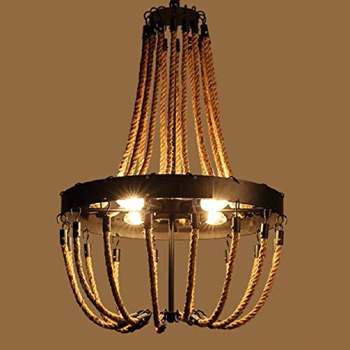 Lustre de bougie de style européen rétro GZZ en fer à 4 lumières pour salon