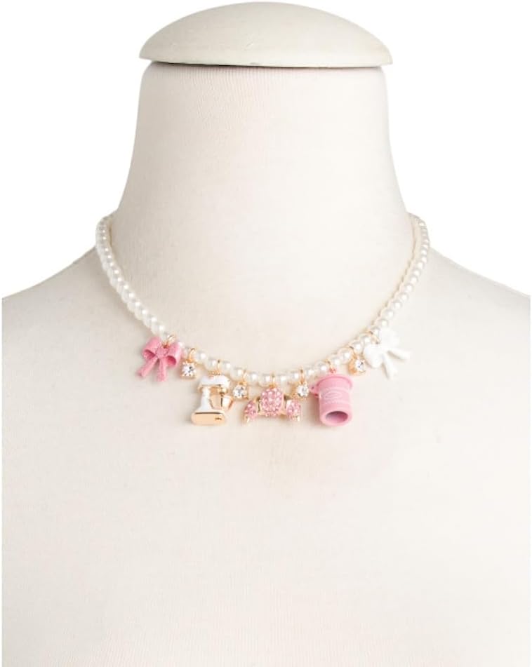 Betsey Johnson Baby Cakes Pearl Charm Necklace