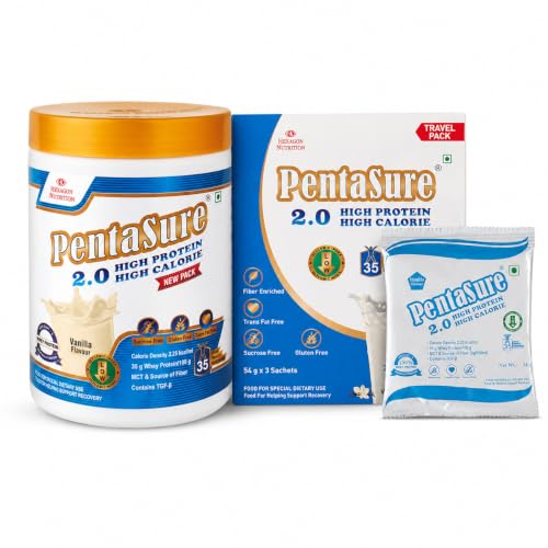 PentaSure 2.O High Protein High Calorie Vanilla - 400g with Travel Pack (162g)-image-12