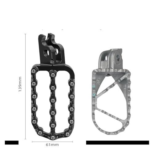 Pédales de précision pour CRF1000L finition noire durable - 2