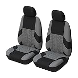 Car Seat Covers for Front Seats, Breathable Waterproof Polyester Vehicle Seat Protectors, Anti-Slip