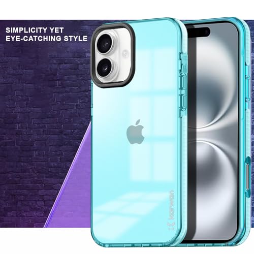 Image of KARWAN Back Cover|iPhone 16 Back Cover |Polycarbonate Material| Full Camera Protection |Perfectly Fit| Case for iPhone 16 - Blue