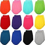 24 Pieces Dog Shirts Plain Dog T-Shirt Pet Puppy Blank Clothes Dog Solid Color T-Shirt Apparel Soft and Breathable Basic Clothes for Small Medium Large Dog Cats Puppy Pet (X-Small)