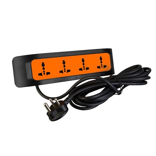 Image of Lauritz Knudsen Electrical & Automation CB93300AB06 enGem 4 Way Spike Guard - 1.5 Mtr with Up to 12 Years Warranty | for Homes, Apartments, Commercial Space (Offices /Malls), Healthcare