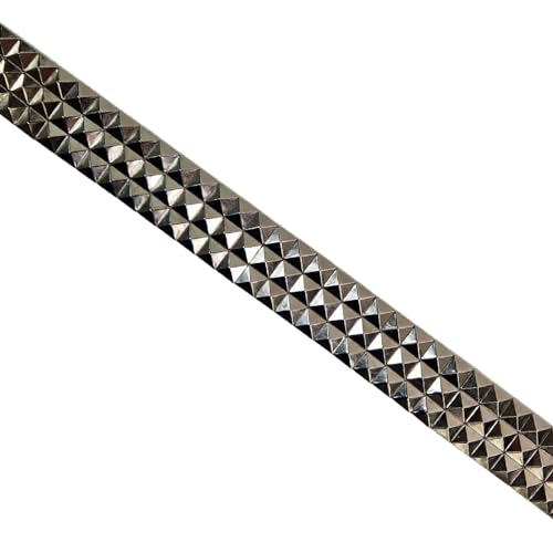 Lowlife Triple S Studded Leather Belt in White Snakeskin3