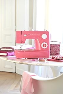 Singer Simple 3223 Machine à Coudre Rose 23 Programmes avec Châssis Métallique