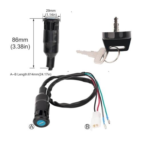 Interruptor de llave de encendido para ATV ATC250ES 1985-1987 de 3 ruedas 2