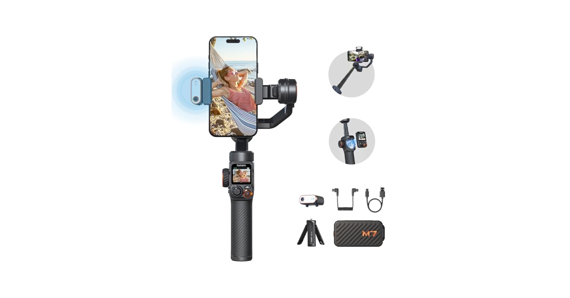 【新品同様品】Hohem iSteady M7 高性能スマホジンバル Hohem iSteady M7 – AI-Powered Gimbal for Phone