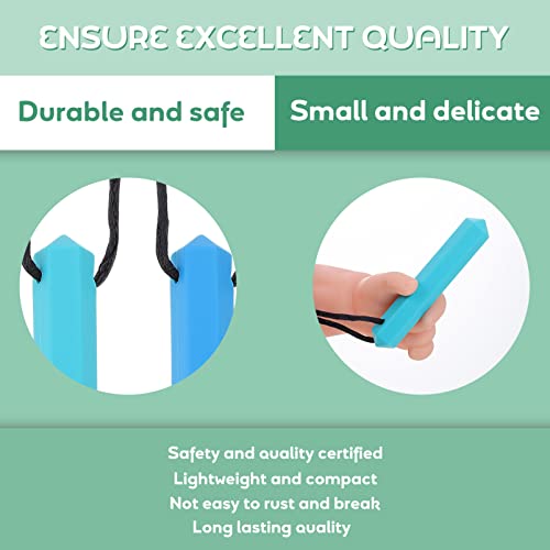Healifty 2 pçs colar de mastigação sensorial de silicone pingente de mastigação brinquedos para mord