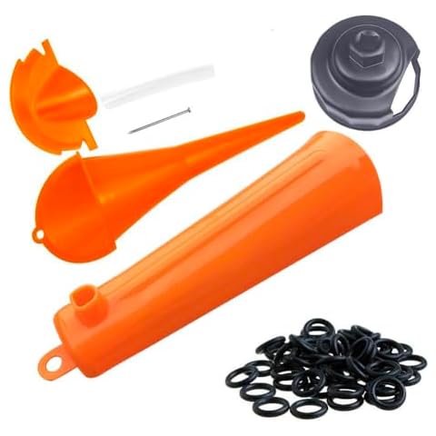 Oil Change Kit for Harley Tool, Oil Filter Wrench, Oil Funnels set, Motorcycle Primary Case Oil Funnel, 50PCS 11105 Drain Plug O-Ring Cover