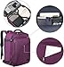 MATEIN Carry on Backpack for Women, 27L Flight Approved Backpack for Teacher Nurse, Fashion Expandable Airline Daypack for Plane, Lightweight Hiking Weekend Back Pack, Traveler Gifts, Purple