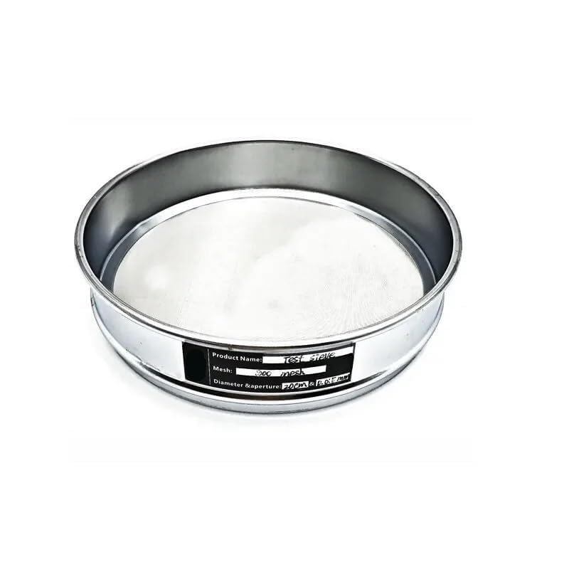 Tamiz de prueba de acero inoxidable 304, 20 cm de diámetro, filtro de laboratorio de precisión for análisis preciso, 1 unidad(700 Mesh 0.02mm)