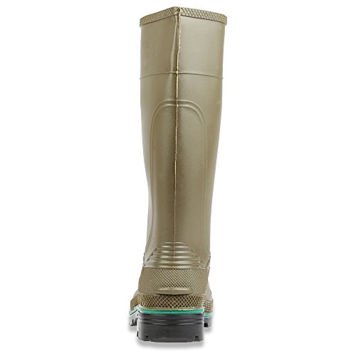 Image of Servus MAX 15 inch PVC Chemical-Resistant Soft Toe Men's Work Boots, Olive, Green & Brown (75120), Size 14