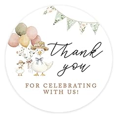 Thank You for Celebrating With Us Stickers Pennant Balloon Design