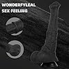 Seckoe Horse Dildo Realistischer Dildo Animal Analdildo Monster Analplug, Riesen Größe mit Starkem Saugnapf, Flexibles Sexspielzeug mit Pferde Großem Penis, Männer Frauen Masturbieren Sextoy. (S) #2