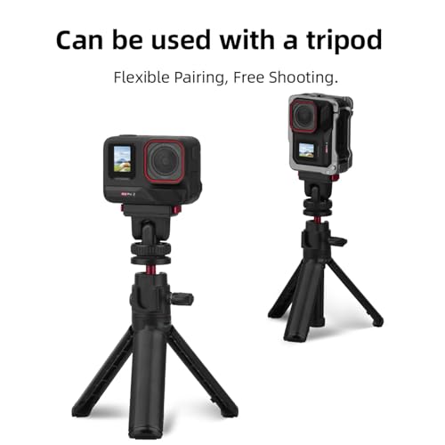 YUULNMOP Soporte magnético de expansión de base de liberación rápida para Insta 360 X5, soporte adaptador de cámara de acción con zapata fría, rosca de 1/4 pulgadas para Insta 360 Ace/Ace Pro/Ace Pro - imagen 6