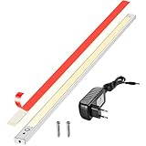 phonar Led Unterbauleuchte Küche 60cm - Küchenunterbauleuchte in warmweiss I Einfache Montage I Inklusive Zubehör I 3000K Warmweiß
