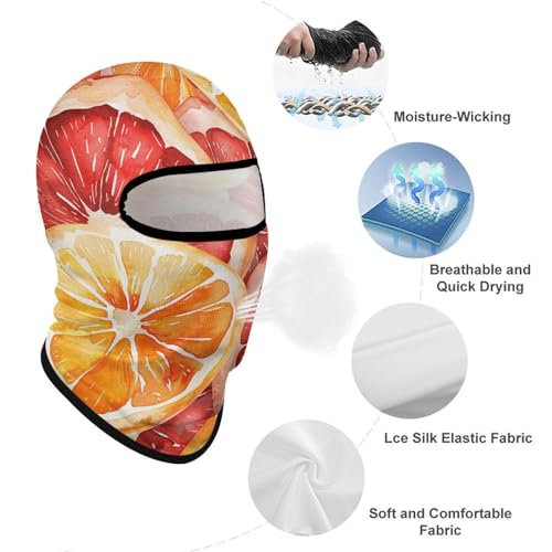 Balaclava para hombre y mujer, color rojo, talla S, cubremascarilla facial completa para ciclismo y esquí miniatura 3