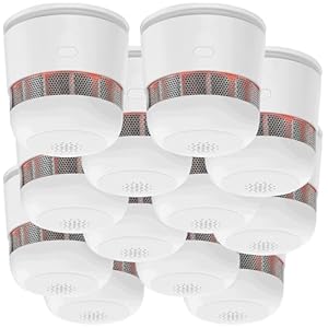 VisorTech 12er-Set Mini-Rauchwarnmelder