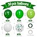 Green Balloons Dark Green Balloon Set, 50 Pcs 12 inch Different Shades Emerald Green Lime Green Latex Balloons For Adult Party Jungle Safari Party Supplies St. Patrick's Day Decoration
