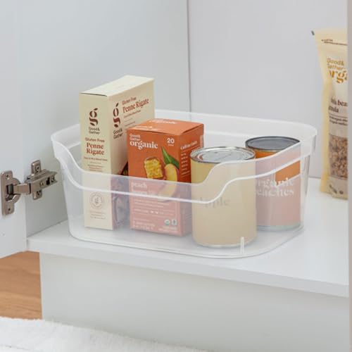 Sterilite Medium Open Bin, Clear Plastic Organizing Container, 24-Pack - image 9