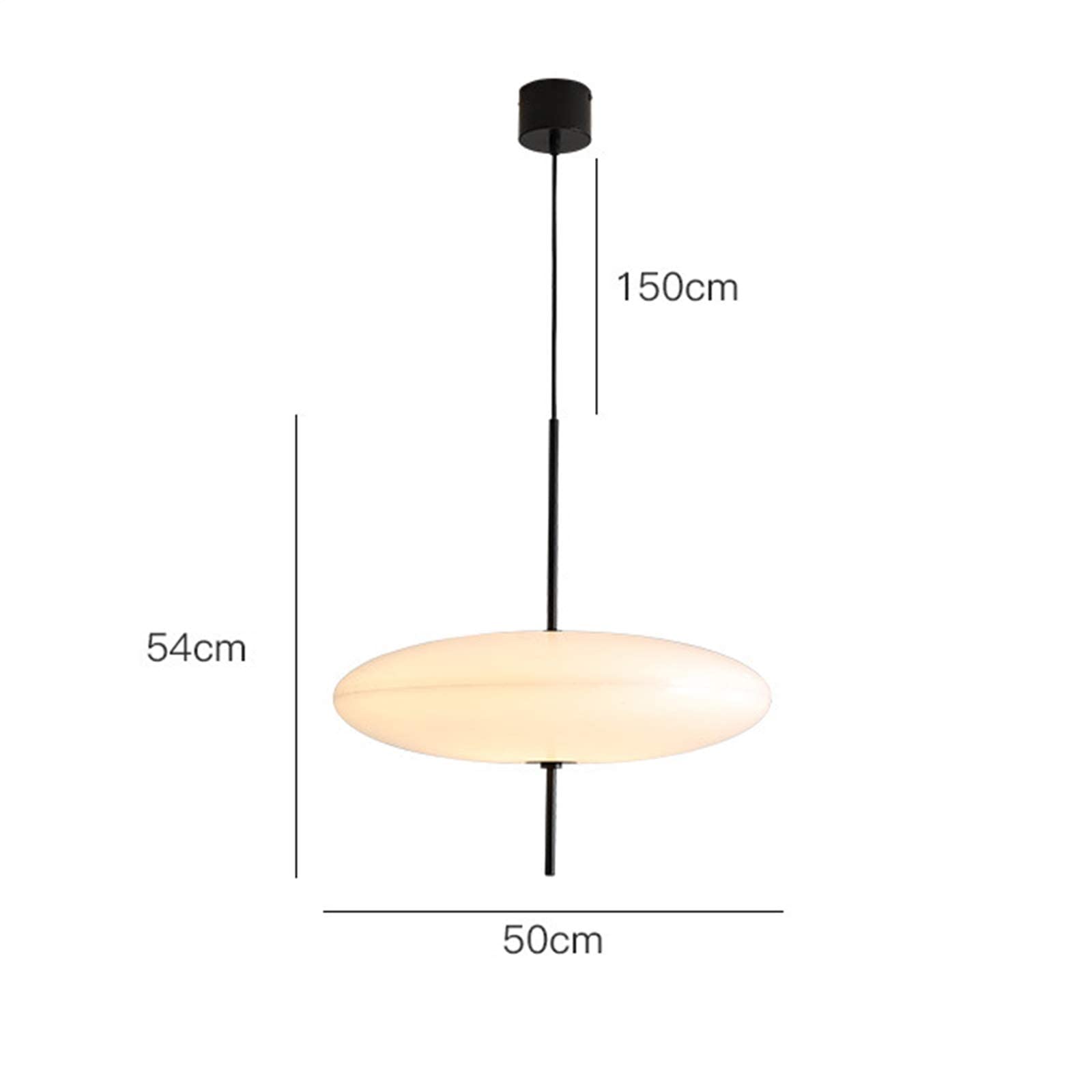 Lámpara colgante de acrílico nórdico de 19.7 pulgadas, lámpara de techo colgante de 5 luces para comedor isla de cocina (blanco) 2