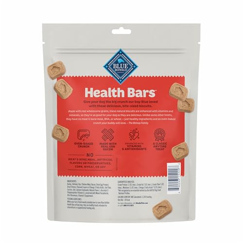 Image of Blue Buffalo Health Bars Bacon Egg & Cheese Mini Dog Biscuits, 16 oz